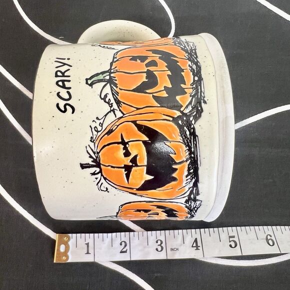 Eli + Ana Handmade Ceramics Halloween Dessert Plate & Coffee Mug Pumpkins - Picture 14 of 15